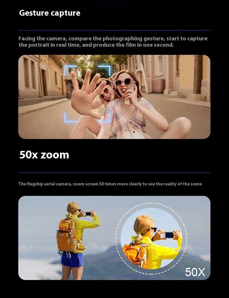 VR Professional Mini Drone for Kids with HD Camera Brushless Motor Optical Flow Positioning Remote Control Toy Quadcopter