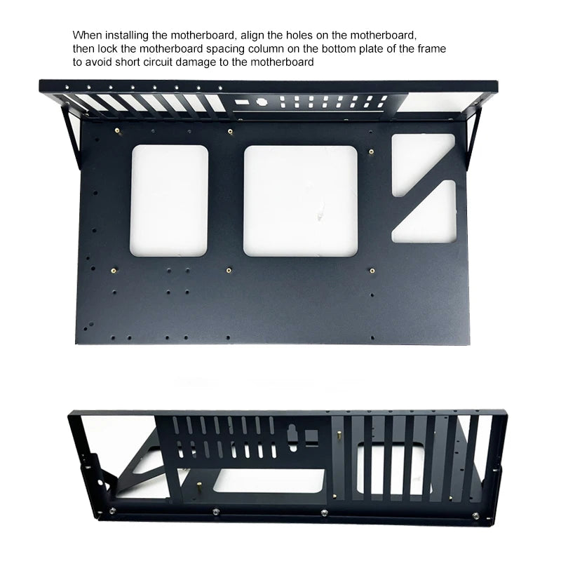 DIY PC Test Bench Open Chassis Rack for ATX/M-ATX/ITX Motherboards Solid Open Air Simple Rack DIY Computer Case Easy to Assemble