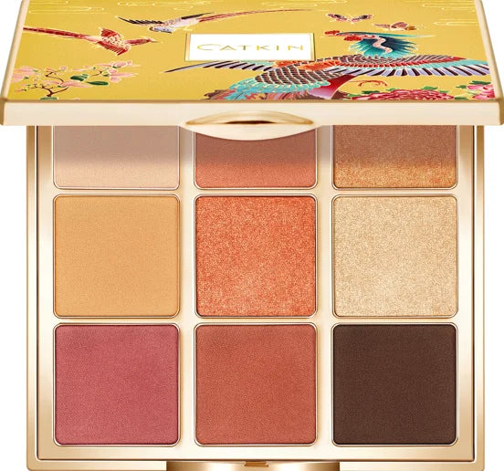 CATKIN Dreamworld Eyeshadow Palette Makeup, Matte Shimmer 9 Colors, Highly Pigmented, Creamy Texture Natural Bronze Neutral