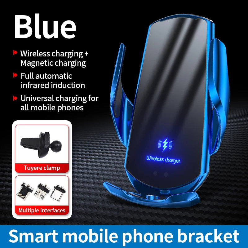 Car Wireless Charger Air Vent Car Phone Holder Fast Charging Station Car Bracket For iPhone 17 16 15 14 Samsung Xiaomi Oppo Vivo