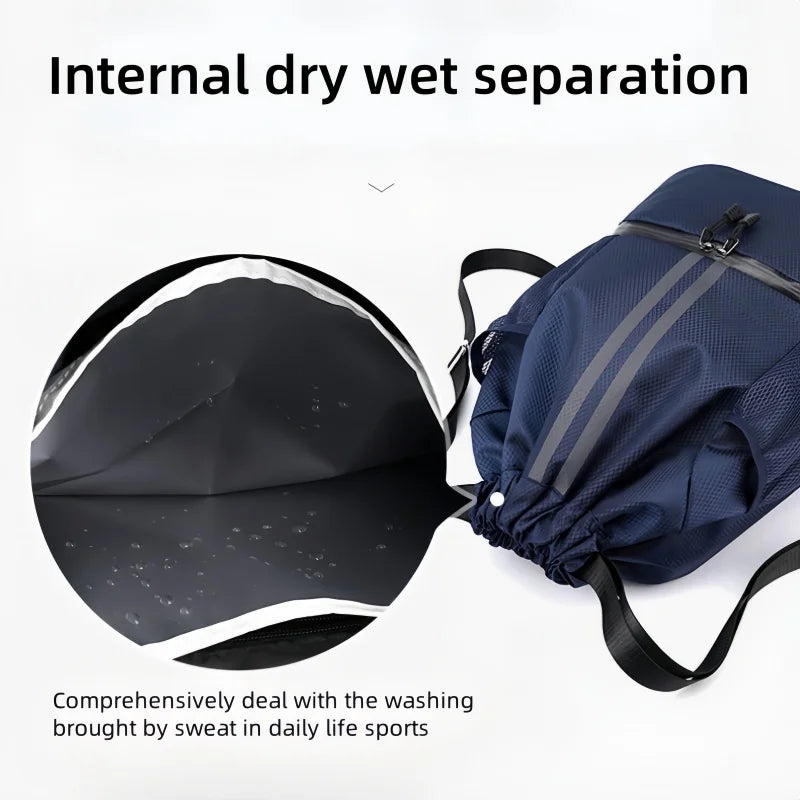 New Gym Bag Fitness Backpack Women Men Basketball Backpack Outdoor Soccer Football Storage Bags Training Drawstring Sports Bag
