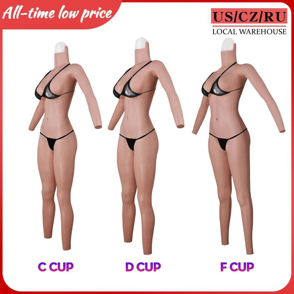 EYUNG Bodysuit Crossdressing Pussy Body Suit Cosplay Silicone Breasts Shemale Full Silicone Bodysuits Sissy Underwear Panties
