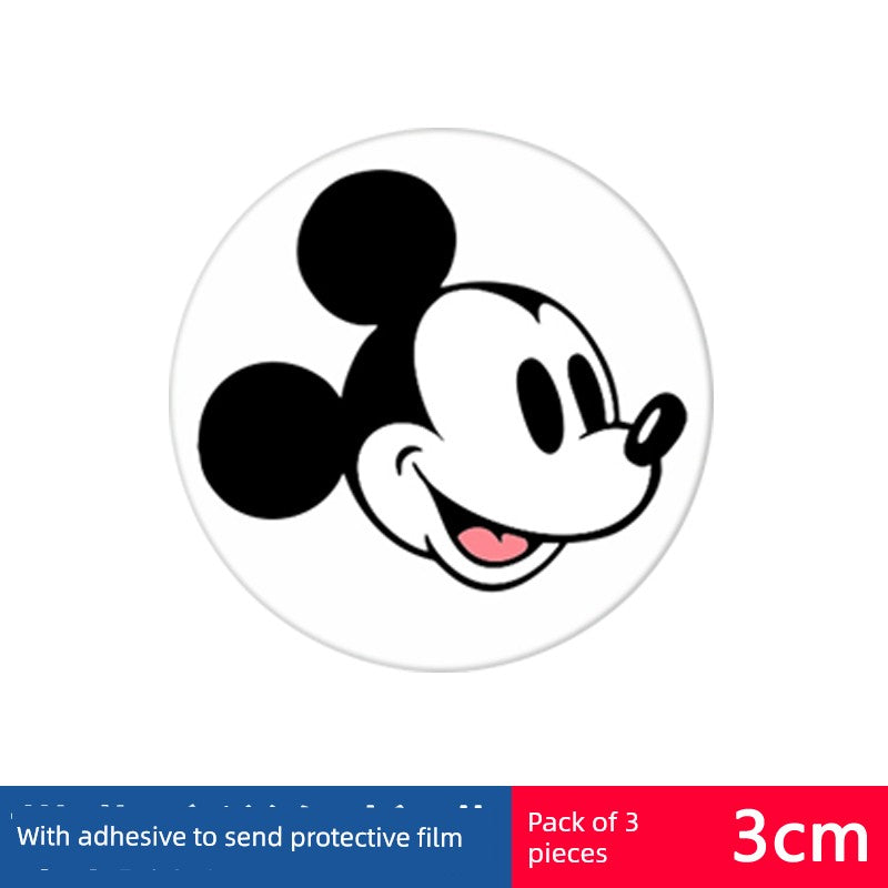 Magnet Disc Car Mobile Phone Bracket Neutral Patch Car Navigation Ultra-Thin Magnetic Block Magnetic Seat Cartoon Back Sticker
