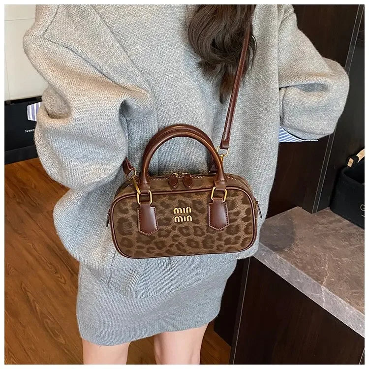 Women's Square Leather Satchel Handbag | Tote Shoulder Crossbody Purse & Diaper Bag