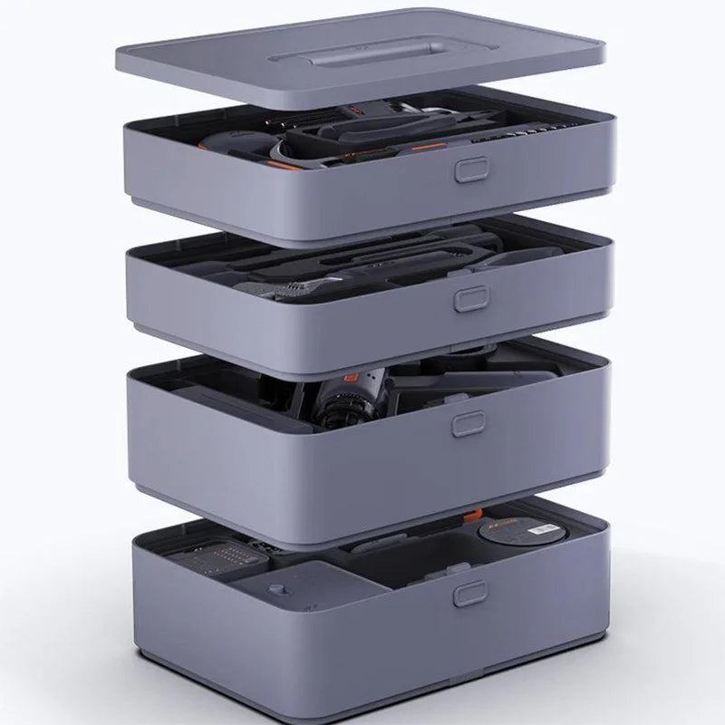 X9-ABCDEFGHI Household Electric Combination Tool Box Layered Free Combination for DIY Hand Tools and Home Repair Tools