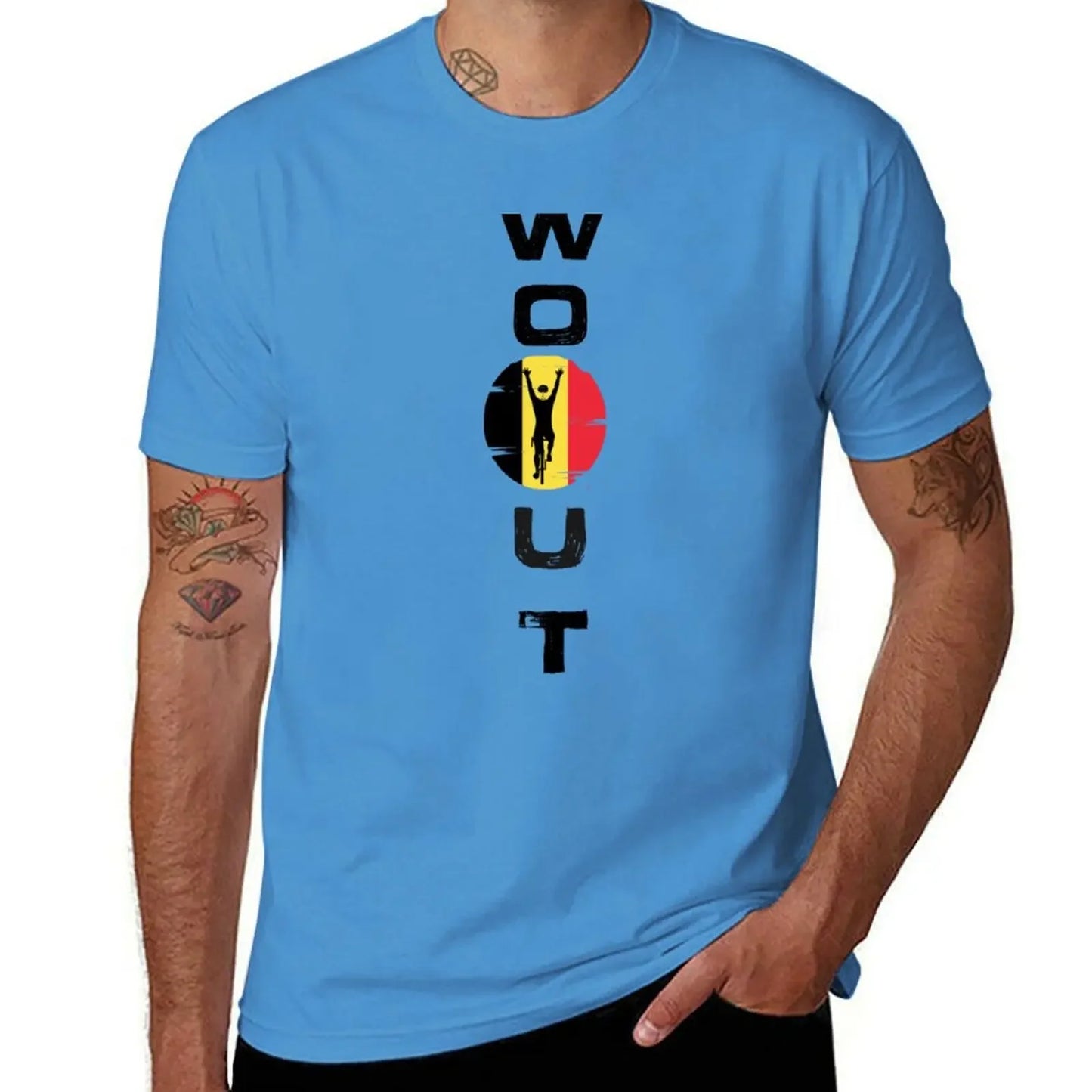 wout van aert T-Shirt cute clothes man clothes summer top quick-drying funny t shirts men