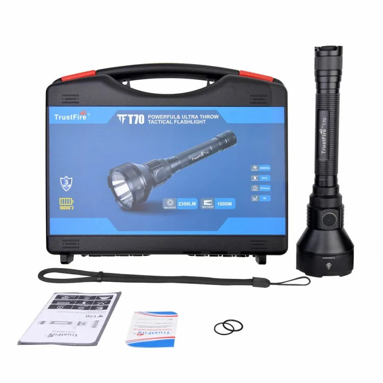 TrustFire Superior 2300LM Ultra Throw 1000M LED Hunting Flashlight T70 Camping Torch Light Flashlight