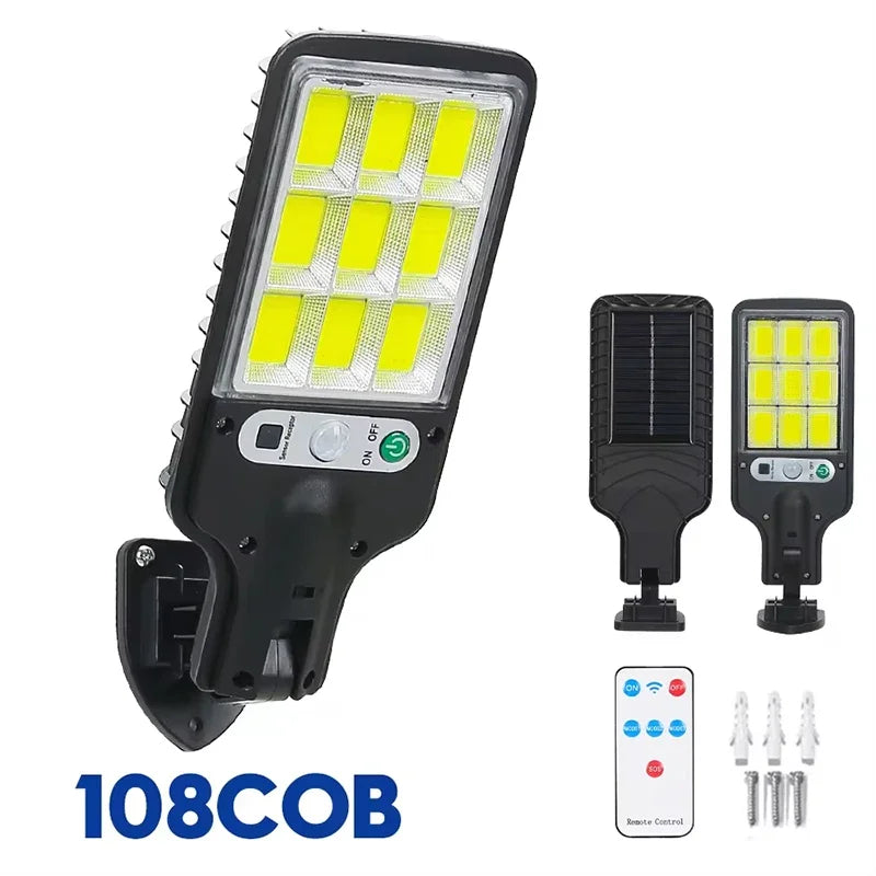 Newest Solar LED Light 300000LM Outdoor Solar Lamp Of Motion Sensor 4 Mode Waterproof IP65 Solar Garden Light Street Yard Lanter