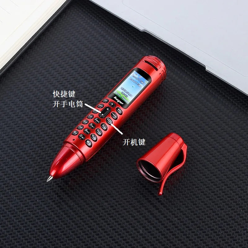 Funny Cute Phone With Pen Function Two Sim Magic Voice BT Dial Special Shape Mini Mobile Phone FM Camera 2G GSM Cheap Portable