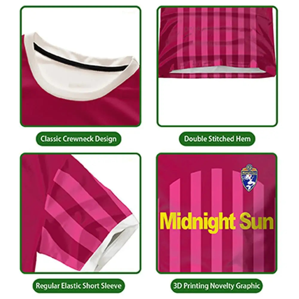 ZaraLarsson Midnight Sun Commemorative T-Shirt Fashion Fan Merchandise Jerseys Men's And Women's Breathable Quick Drying Tops