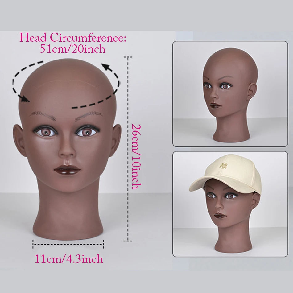 Mannequin Head Wig Stand With Adjustable Wig Tripod Stand Holder For Wigs Making Display cosmetology supplies hairdressing head