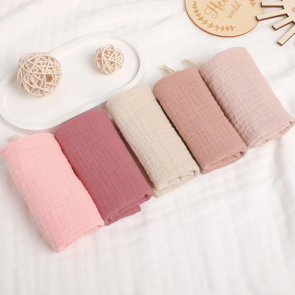 4-Layer Pure Cotton Portable Washcloth for Newborns - Soft Absorbent Square Gauze Towels for Burping High Quality