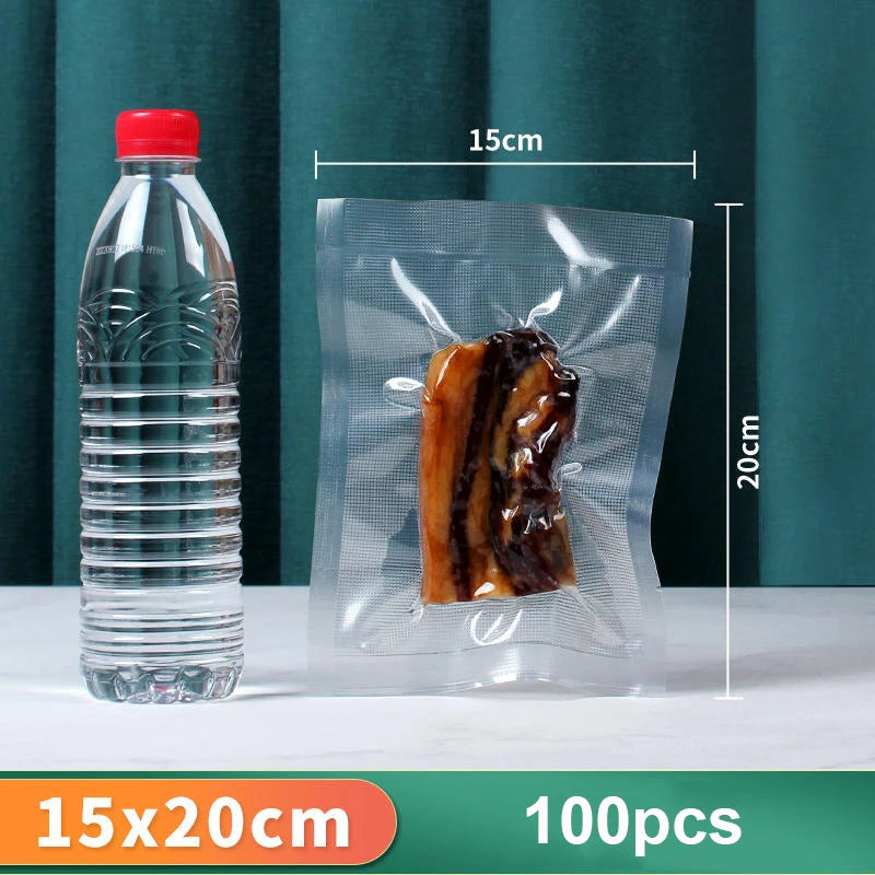 Vacuum Packaging Bags for Food 100pcs Food Storage Vacuum Bags for Vacuum Sealer Machine  Food Fresh Long Keeping Empty Bags