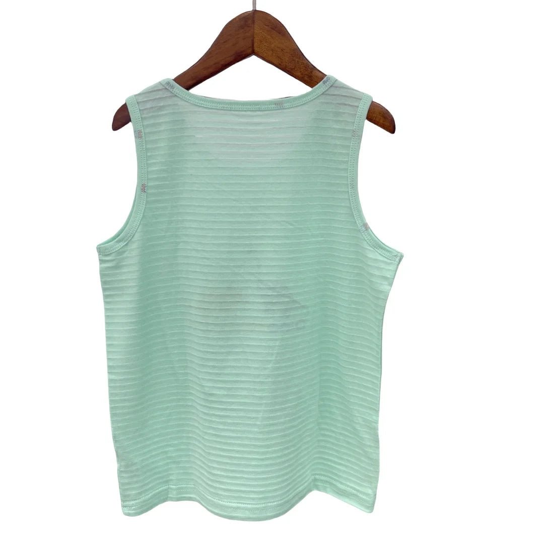 Boy Green Dino Prints Tank Shirt Children Cotton Underwear Kids Undershirts Breathable Tank Tops Size 3-12T Summer Home wear