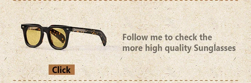 Pure Handmade Top Quality Fashion Square Acetate Luxury Sunglasses Men Women Personalized Designer Outdoor UV400  Sunglasses