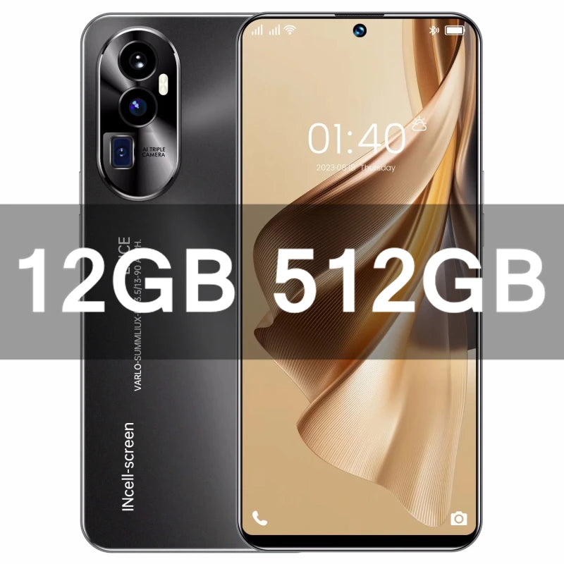 2026 Original Reno 10 Pro Phones Celular SIM Phone Unlocking Mobile Smartphone Qualcomm 8 Gen 2 Dua 5G 7.3 Android 16GB+1T AC6