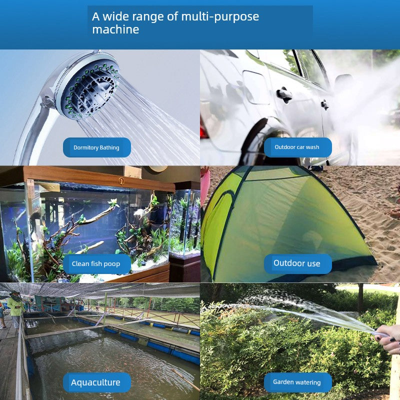 Dc12v DC Brushless Pump Balcony Watering Outdoor Car Washing Pump College Student Dormitory Bath Simple Shower