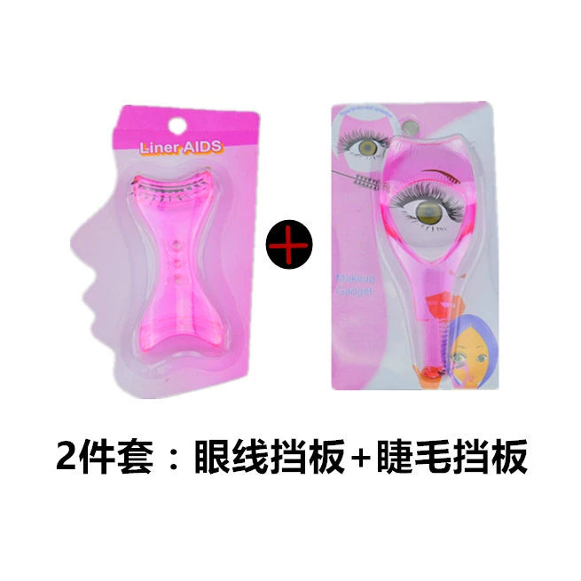Novice Eyeliner Mascara Anti-Smudge Aid Eyebrow Pencil Eyebrow Stencil Flat Eyebrow Suit Handy Gadget Hot