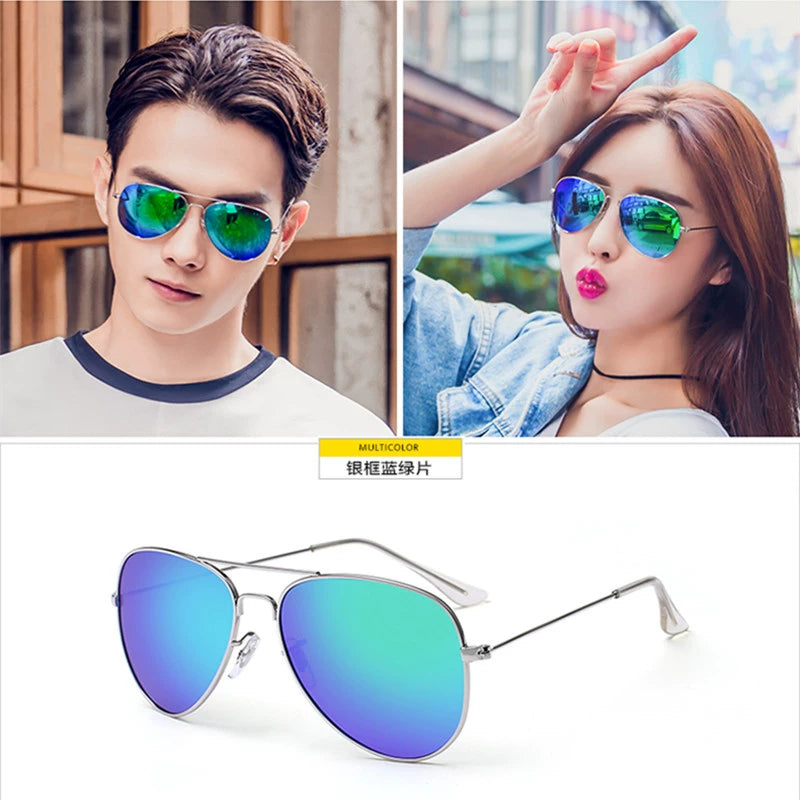 Special Offer Internet Celebrity Aviator Sunglasses Colorful Star Sunglasses Men and Women Same Fashion Couple UV Protection Drivers' Sunglasses