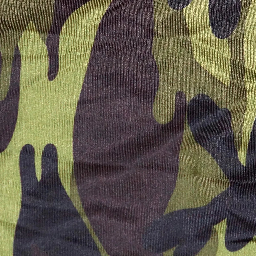 Mens G7284 bodysuit Thong Leotard High Cut X Cross Back Swimsuit Swim Fabric Printed Tiger