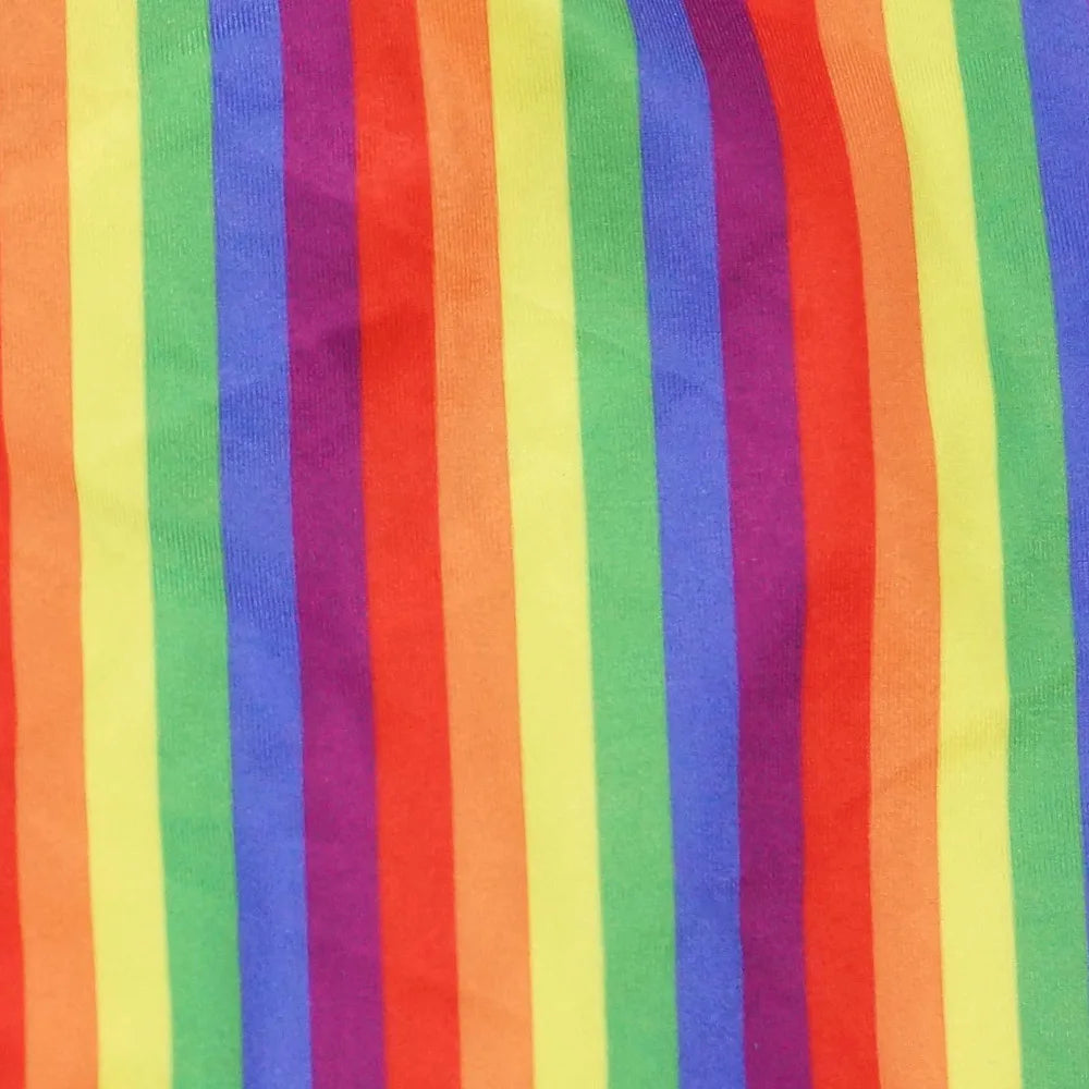 Mens G7284 bodysuit Thong Leotard High Cut X Cross Back Swimsuit Swim Fabric Printed Tiger