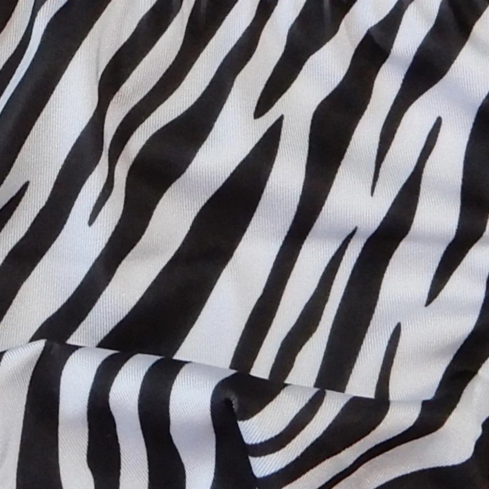 Mens G7284 bodysuit Thong Leotard High Cut X Cross Back Swimsuit Swim Fabric Printed Tiger