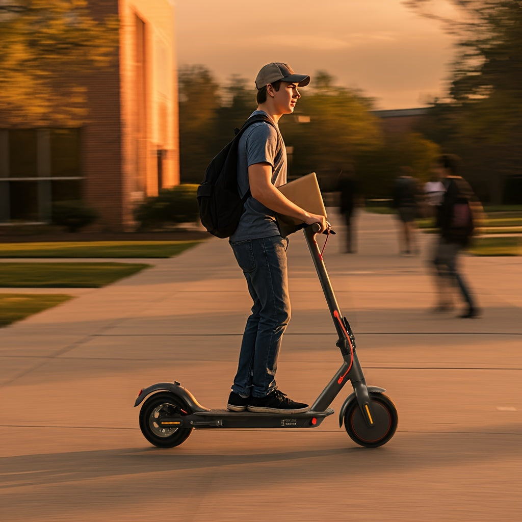 Portable Foldable Electric Scooter For Students & Commuters - 350W Motor, Max Speed 25 Km/h, 25-30 Km Range - Convenient E Scooter For Daily Use