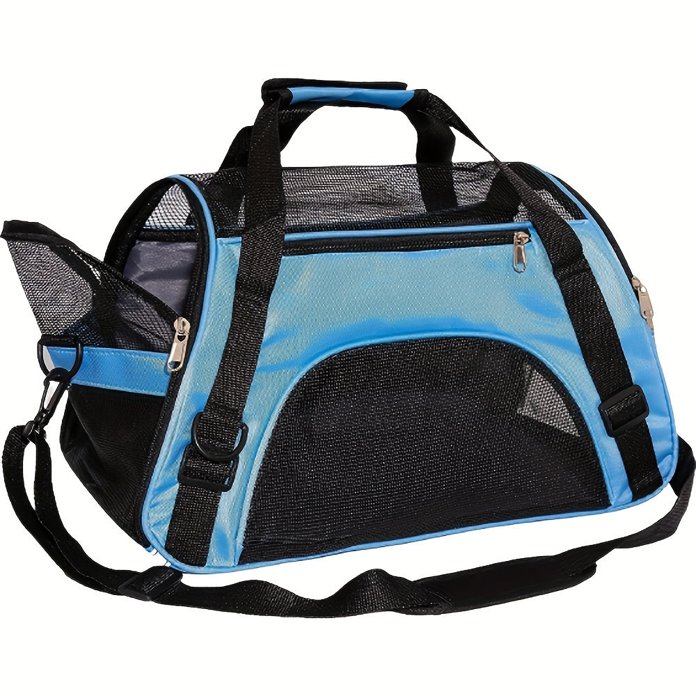 Airline Approved Cat Carrier Dog Carrier Pet Carrier - Soft-Sided Foldable Pet Bag With Breathable Mesh For Small Medium Cats Dogs Rabbit - For Pet Owners - Suitable for Travel & Vet Visits - Perfect Gift for Animal Lovers