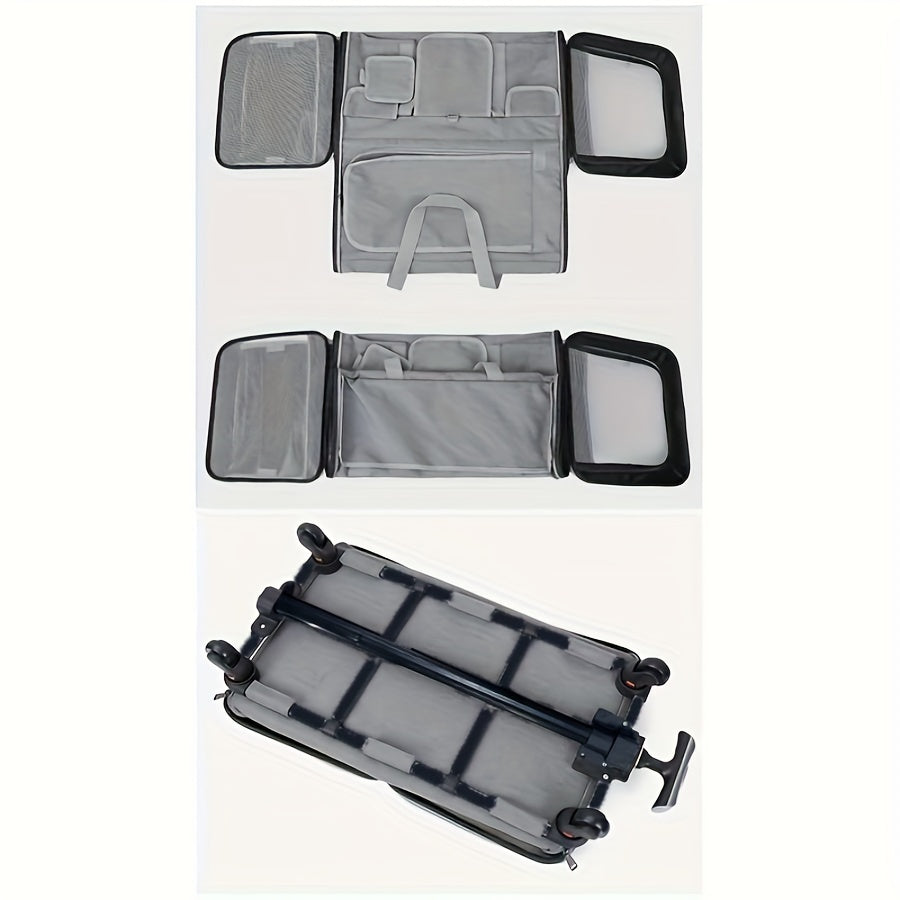 Large Extra Portable Detachable Dog Trolley Case - Foldable Pet Bag Cat Travel Carrier Bag