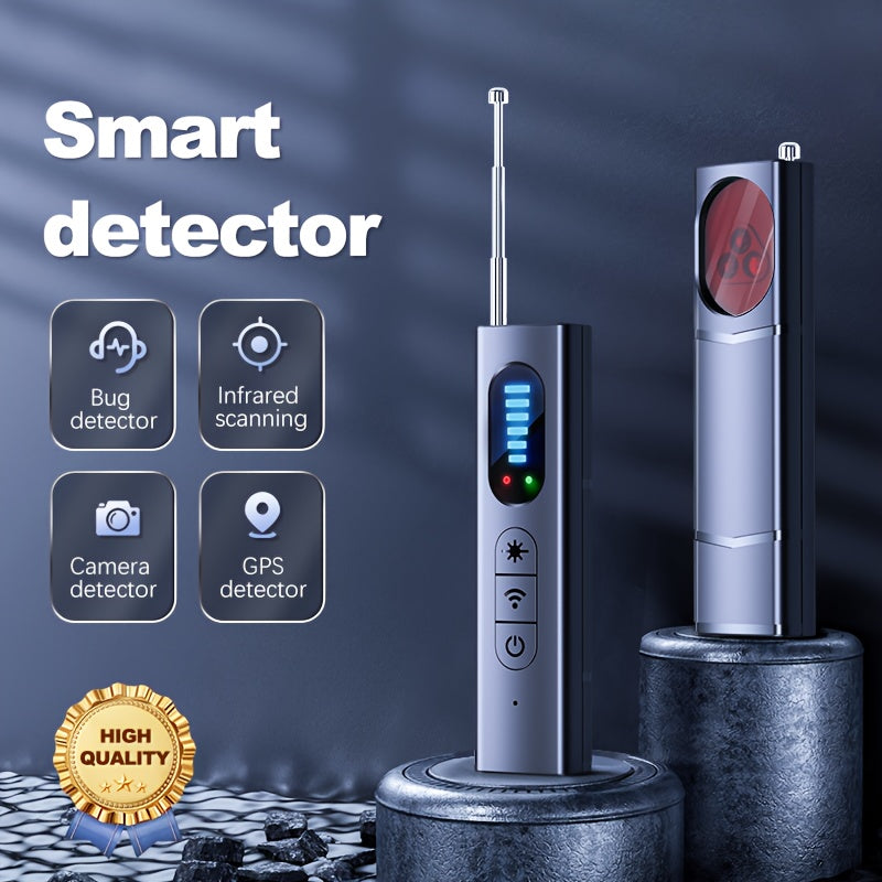 T15 Camera Detector Portable Privacy Protection Device With Vibration Alarm Infrared Scan Signal Detection Detection Gps Tracker Wifi Camera Bug Only Infrared Sensing Function, No Wireless Signal Transmission Function