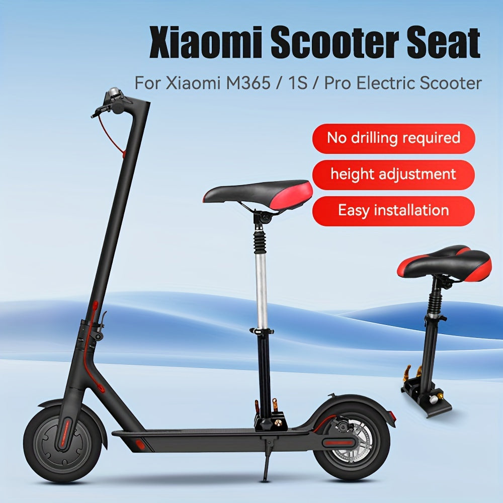 Suitable for Xiaomi M365/1S/Pro Electric Scooter, No-drill Upgrade Model Foldable Soft Bag Seat Cushion
