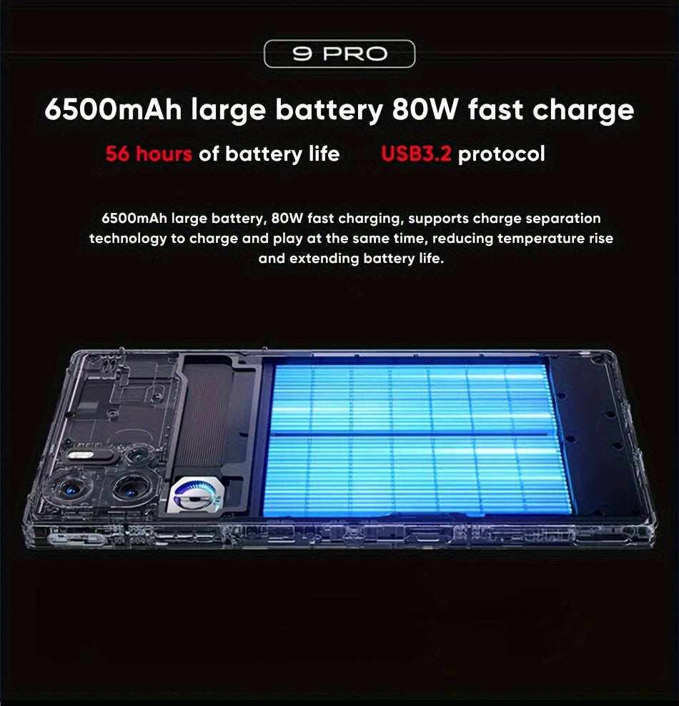 Global Version RedMagic 9 Pro 5G Smartphone Gaming Phone Snapdragon 8 Gen 3 6500mAh Battery 80W Fast Charging Esports Phone With US Charger