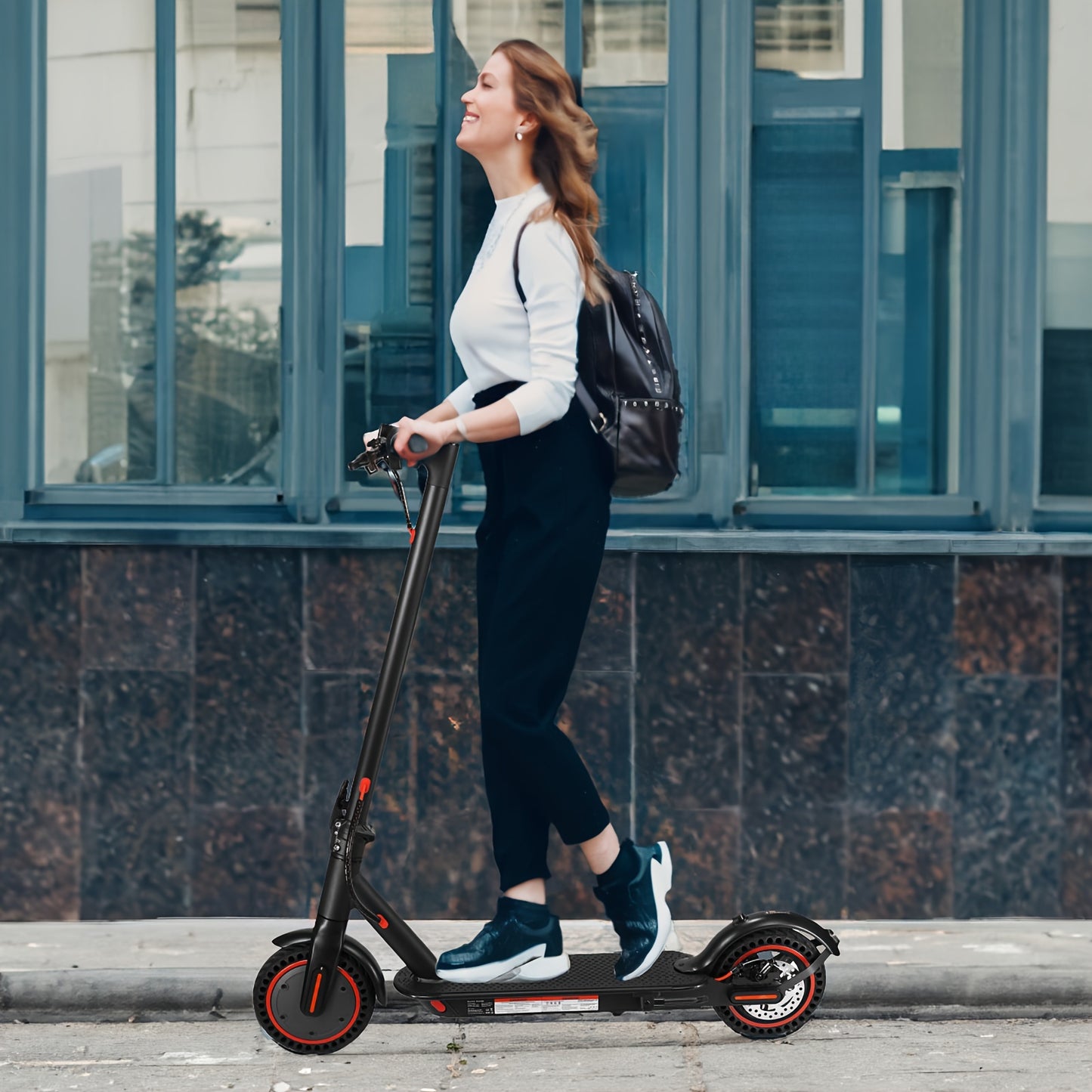 Foldable Electric Scooter for Adults, 8.5 Inch with LED Display, 350W Motor Power, Class A 7.8/10.4Ah Lithium Battery, 3 Speed Modes, 15 - 30 Mile Range, Maximum Load Capacity of 100 Kilograms