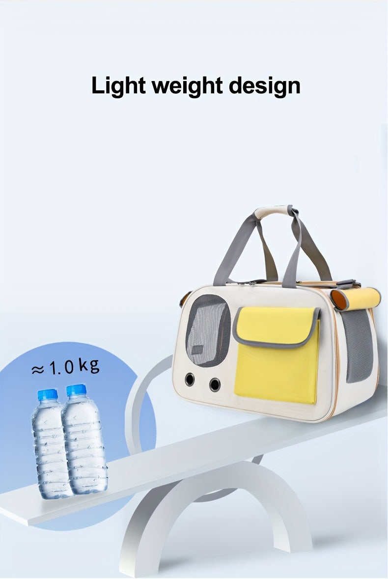 Lightweight Portable And Foldable Pet Cat Carrier, Breathable, And Durable