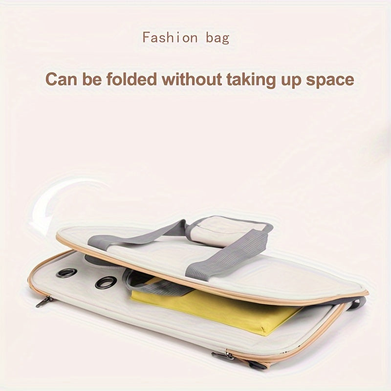 Lightweight Portable And Foldable Pet Cat Carrier, Breathable, And Durable