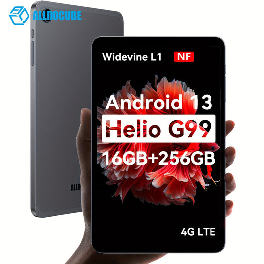 8.4 Inch Tablet 16 (8+8)+256GB Helio G99 For Android 13 With Widevine L1 NF By ALLDOCUBE, IPlay50 Mini Pro NF, FHD+ 1920×1200 Incell IPS, For Android13 Pad, ROM 512GB Expandable, 5MP/13MP 4G LTE/5G WiFi/Wireless 5.2, GMS/GPS
