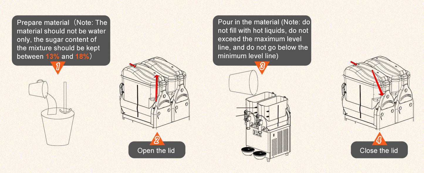 VEVOR Commercial Slushy Machine, 36L/9.6Gal Stainless Steel Margarita Smoothie Frozen Drink Maker