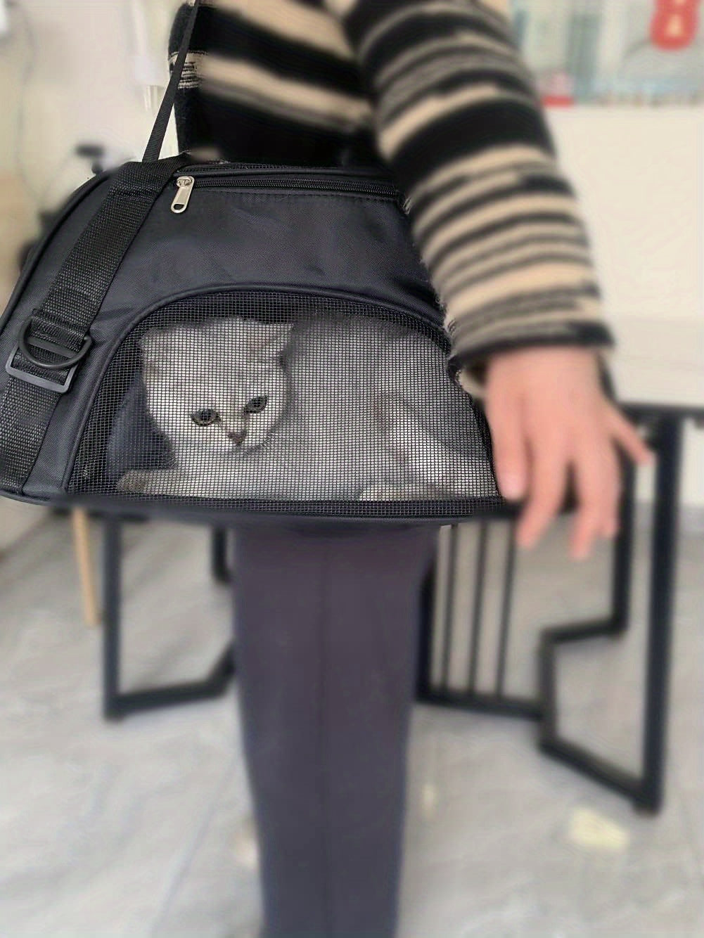 Airline Approved Cat Carrier Dog Carrier Pet Carrier - Soft-Sided Foldable Pet Bag With Breathable Mesh For Small Medium Cats Dogs Rabbit - For Pet Owners - Suitable for Travel & Vet Visits - Perfect Gift for Animal Lovers