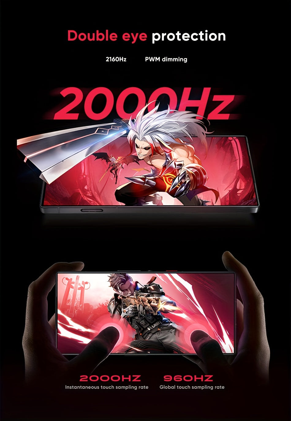 Global Version RedMagic 9 Pro 5G Smartphone Gaming Phone Snapdragon 8 Gen 3 6500mAh Battery 80W Fast Charging Esports Phone With US Charger