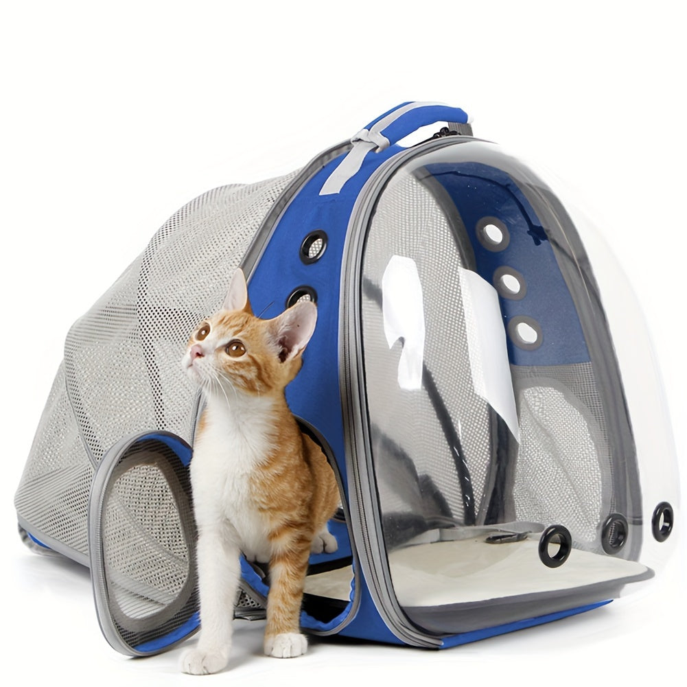 Back Extension Pet Carrier Backpack, Portable Space Capsule Pet Carrier Backpack For Cats And Small Dogs