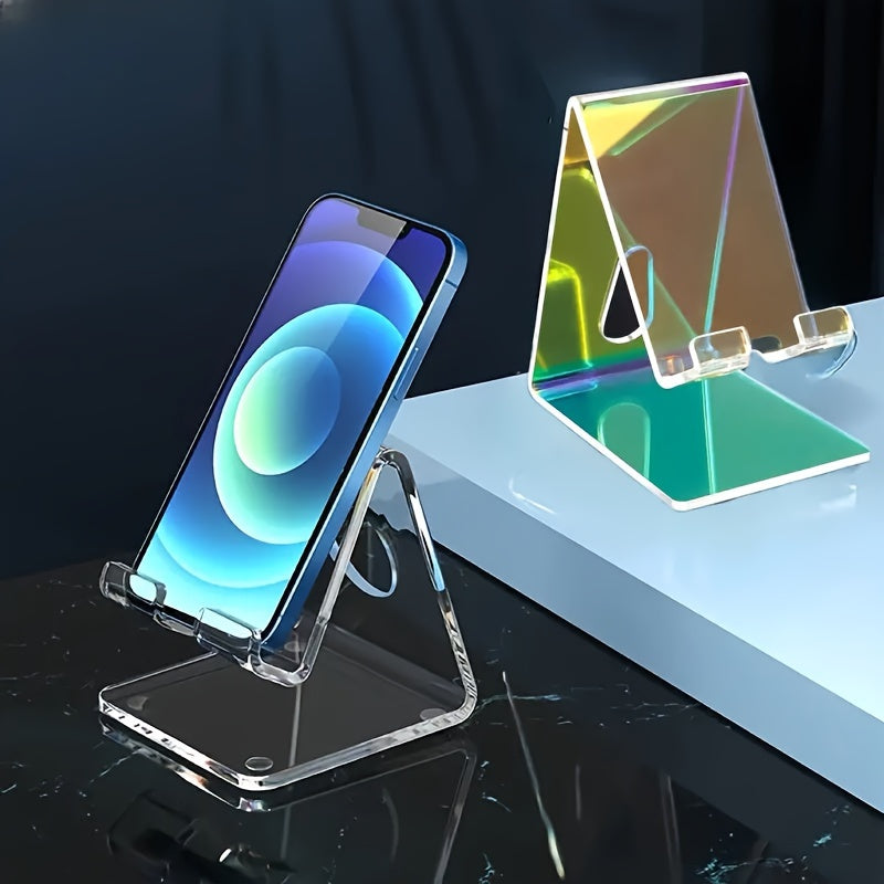 Sturdy Acrylic Smartphone Stand - Universally Fits 4-8 Devices - Perfect Desk Organizer for Office & Home Use