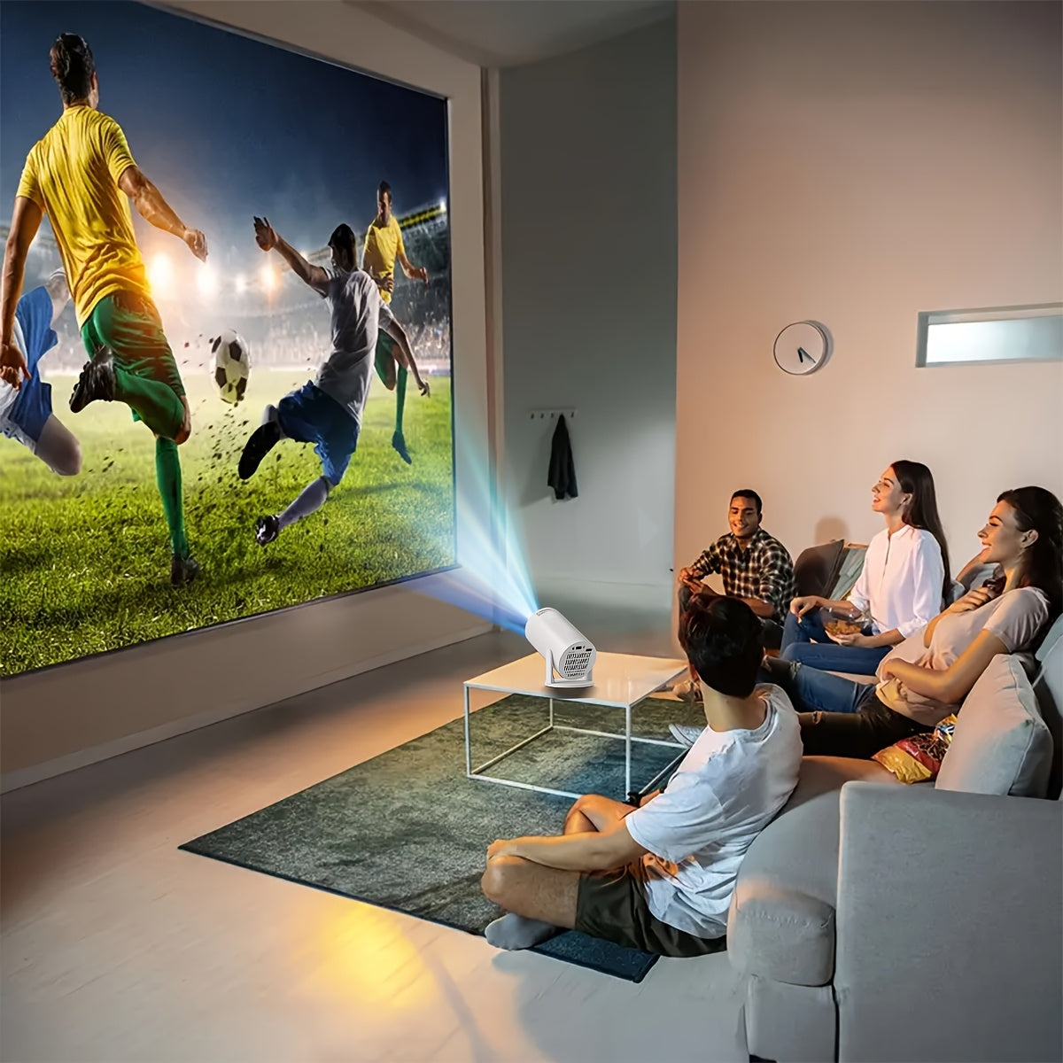 [HD Projector For Home] 1080P High-Definition Projector | Keystone Correction, Fast Focus, 180° Rotation, Compatible With Phones, Tablets & Laptops, Perfect For Home Theater, Black Friday Deals & Holiday Gifts
