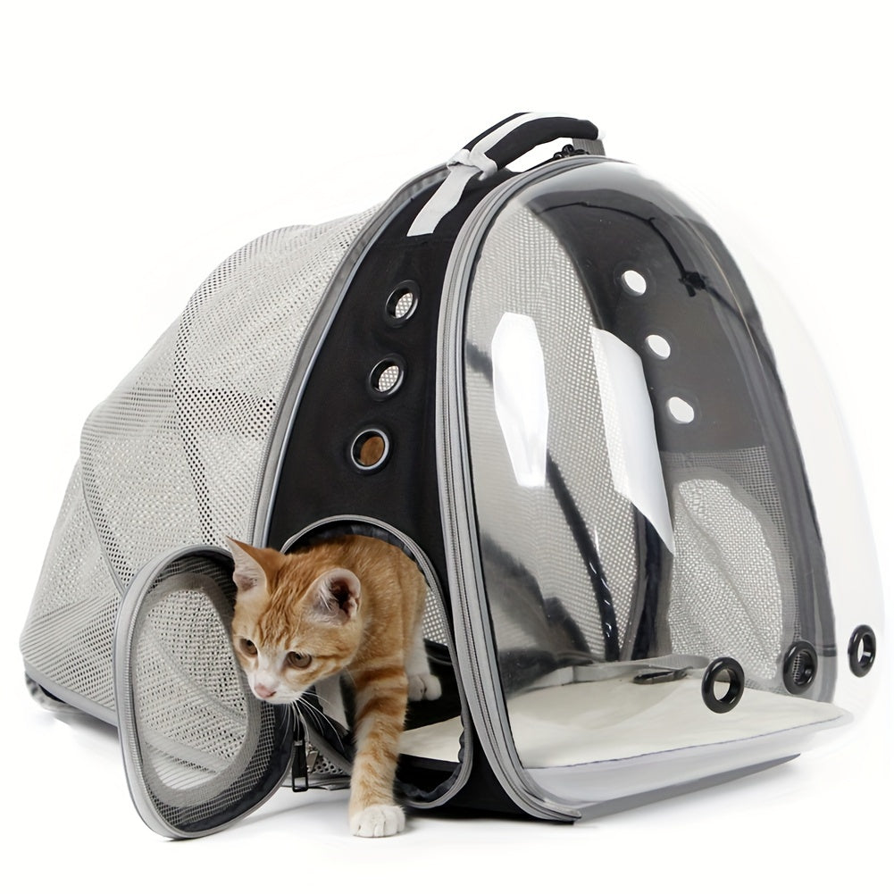 Back Extension Pet Carrier Backpack, Portable Space Capsule Pet Carrier Backpack For Cats And Small Dogs