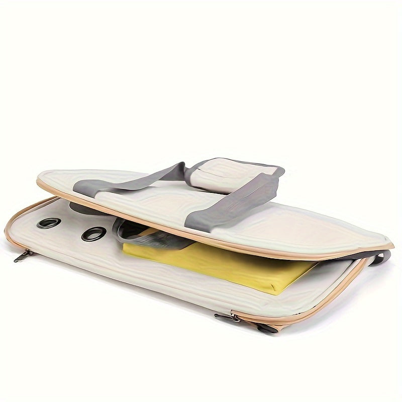 1pc Portable Pet Carrier Bag, Fashionable & Ventilated, Foldable Single Shoulder Space Capsule For Cats & Small Dogs, Easy Travel