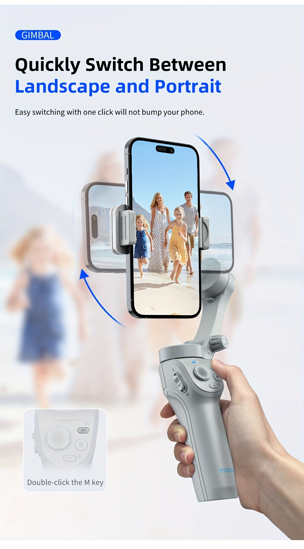3-Axis Smartphone Gimbal with ActiveTrack, Auto Tracking, Portable & Foldable for Video Recording and Vlogging
