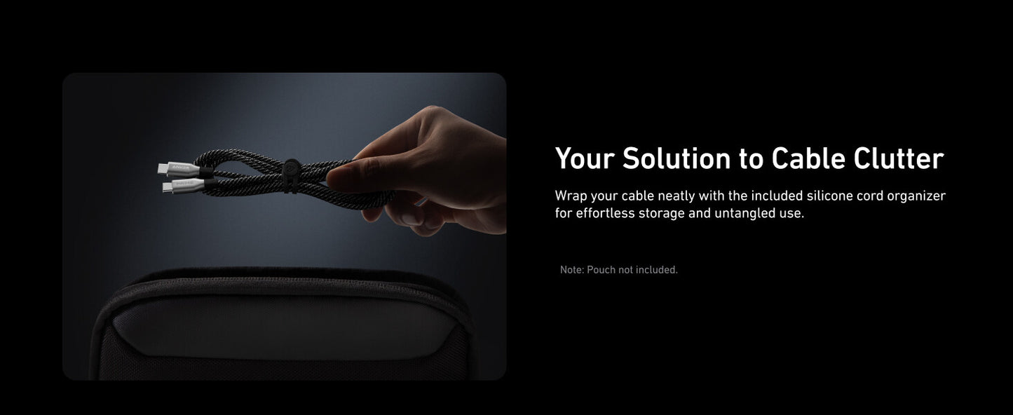 New Anker Prime USB C to USB C Cable, 240W 6 ft Fast Charging USB C Cable, Upcycled-Braided Nylon with 100-Year Bend Durability