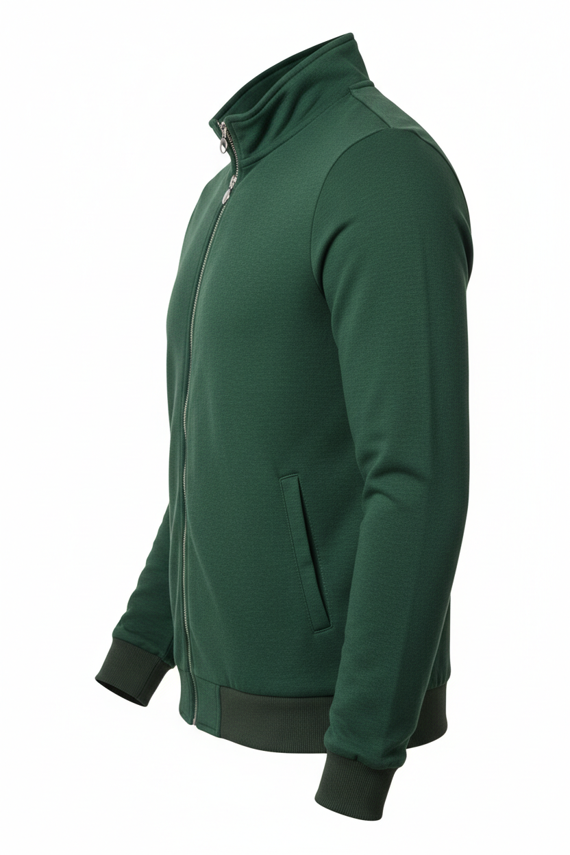 Autumn Mens Long Sleeve Zipper Jacket Stand Up Coats Sport Outdoor Sweatwear Winter Warm Baseball Collar Sweatshirts